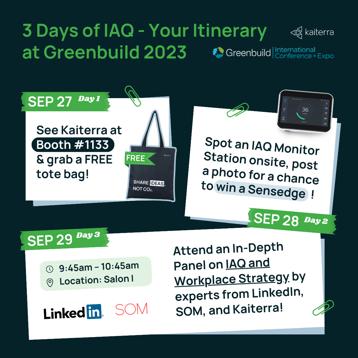 Greenbuild Itenary - Square